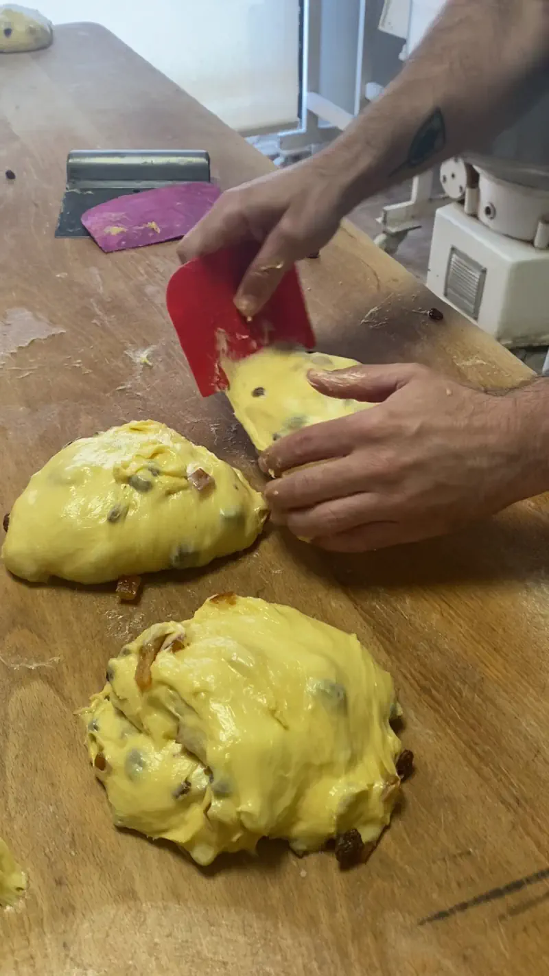 Boleado de la masa a mano